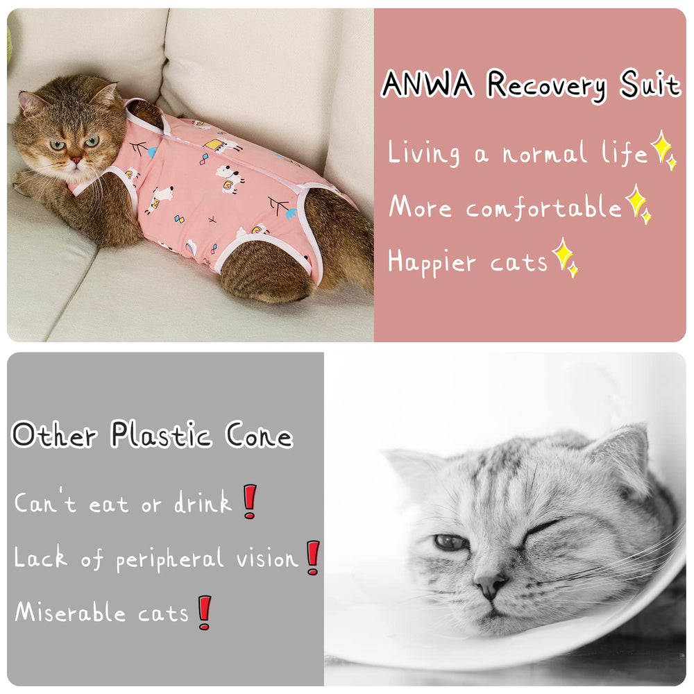 ANWA breathable suit helps prevent licking and scratching.