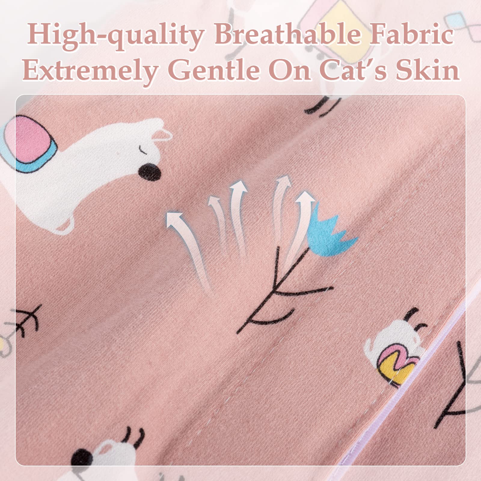 ANWA cat recovery suit spay aftercare use for wounds and overgrooming prevention.