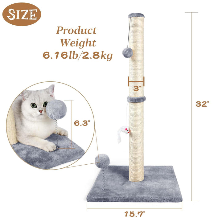 ANWA post top plush ball invites interactive play and exploration.
