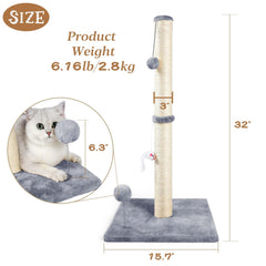 ANWA post top plush ball invites interactive play and exploration.