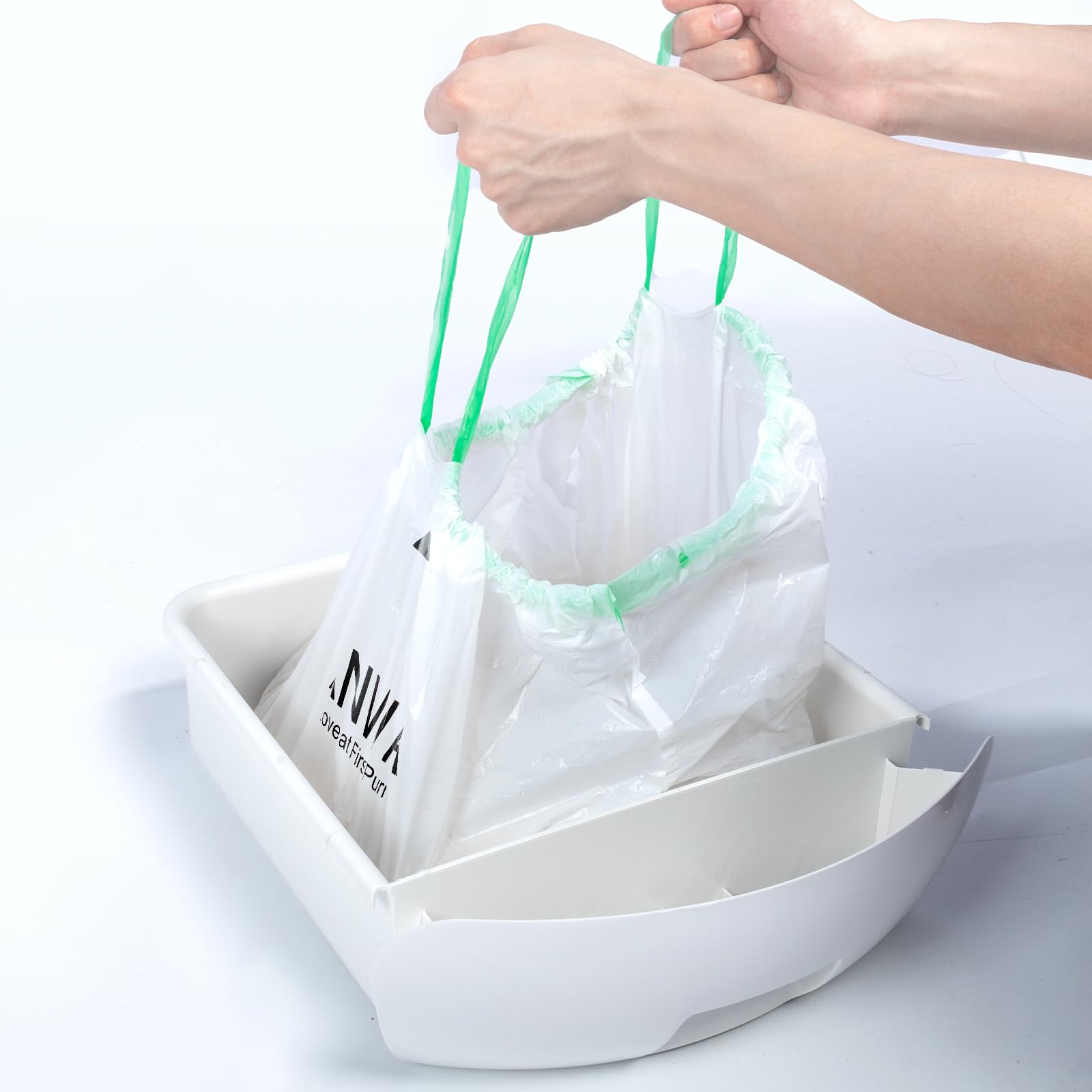 ANWA easy tear liner to streamline bag usage during cleanup