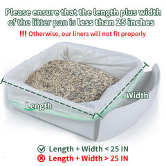 ANWA LR-series compatible litter box liners for seamless automatic box integration