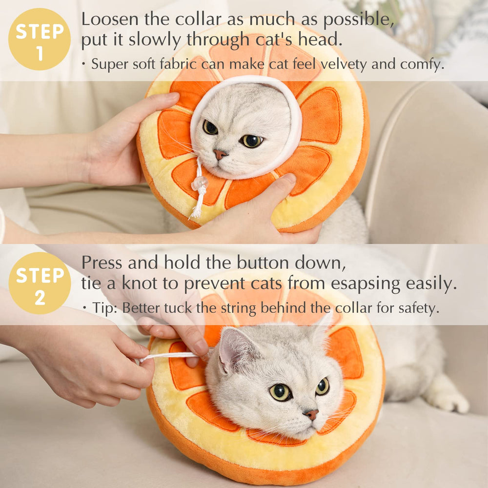 ANWA two-size adjustable fit secures collar for most cats