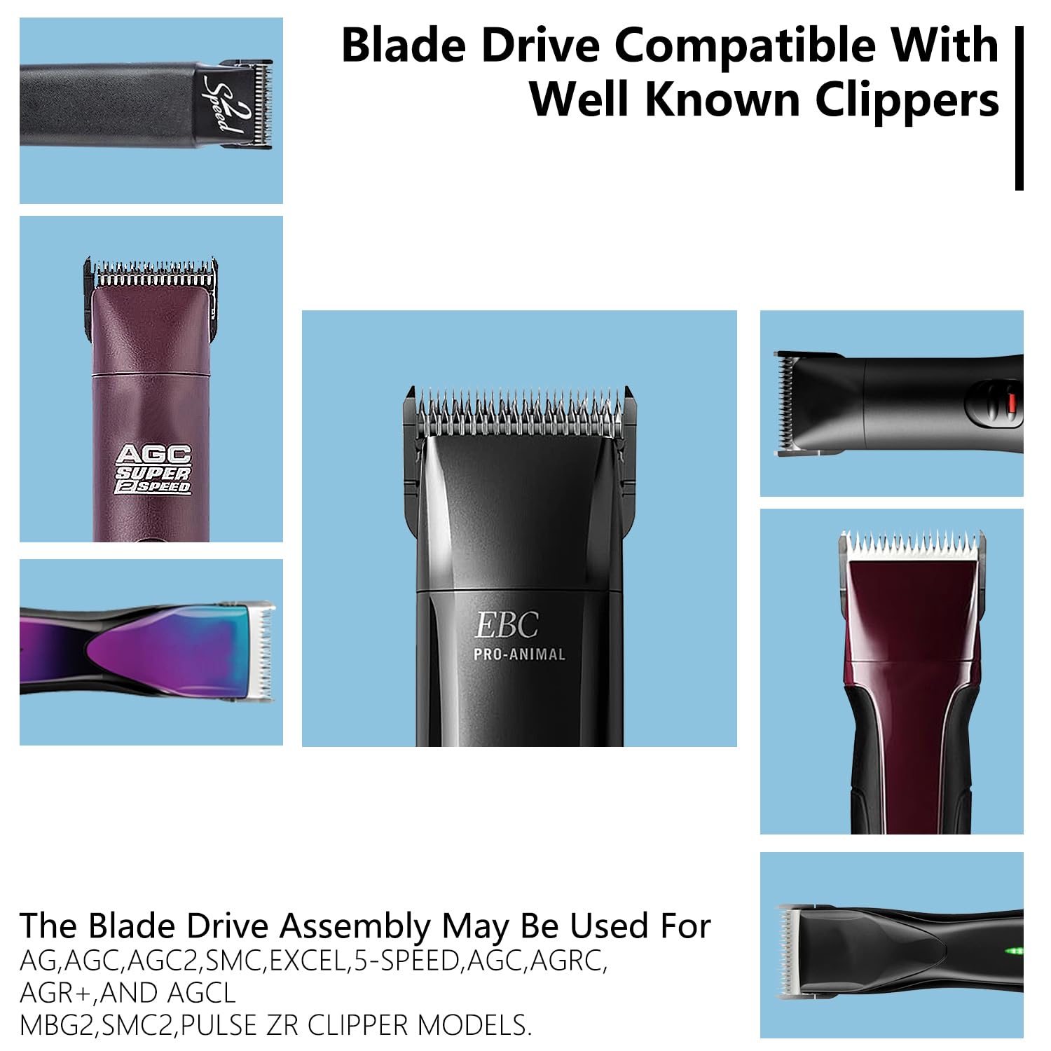 ANYSONIC blade-drive lever with metal bar strengthens the clipper