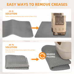 Anywish cat litter mat extra-large 47x33 fits large boxes