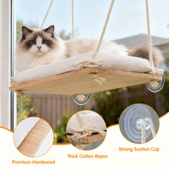 Anywish window perch installation in minutes with no tools required for quick setup.