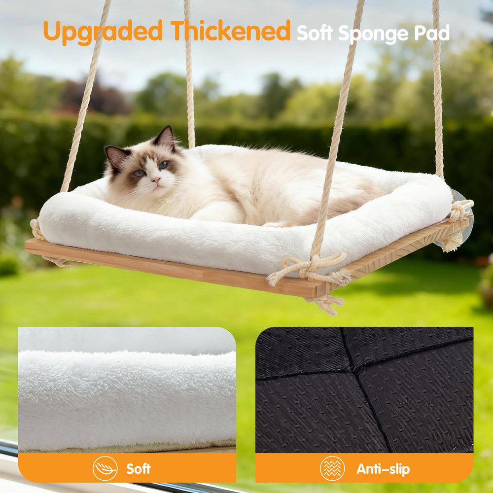 Anywish plush cushion delivers soft comfort for naps, lounging, and birdwatching moments.