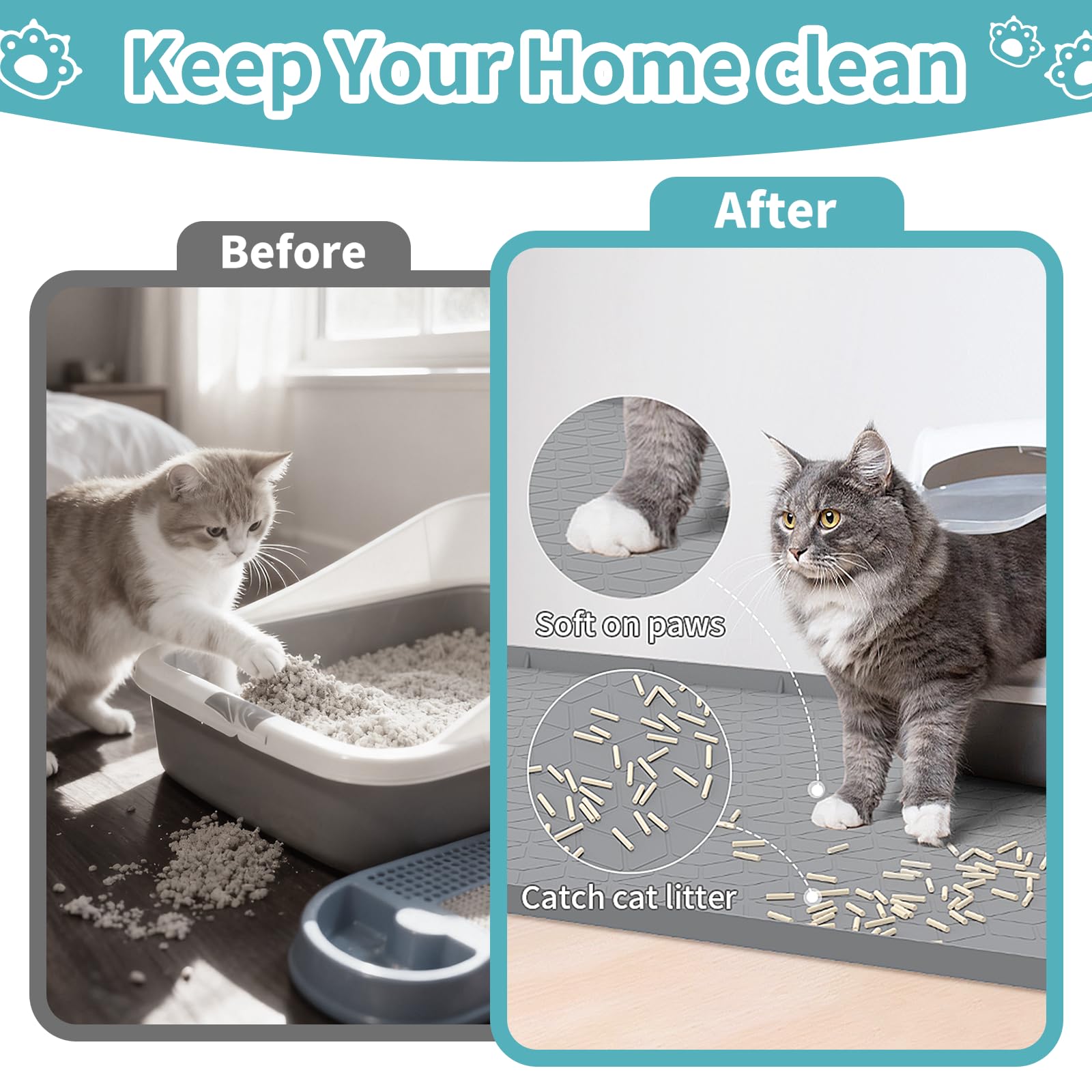 Anzfy silicone mat for cats, durable and paw-friendly for daily use.