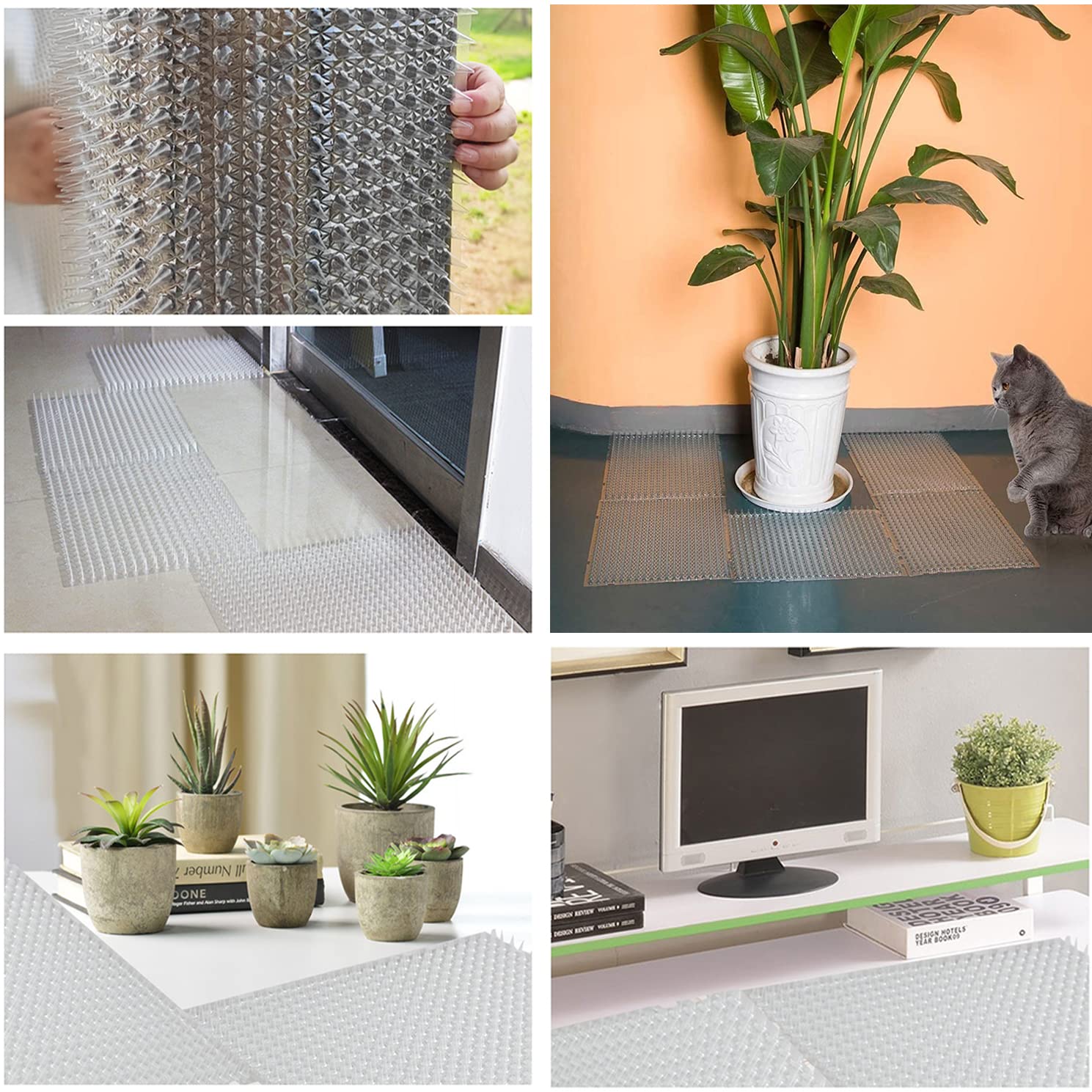 Aocoray deterrent mats are easy to install with included ties.