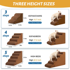 Detachable washable outer cover on Aodisman stairs for easy cleaning.