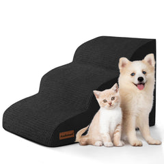 Aodisman 3-step dog ramp on a sofa showing stable access for small dogs