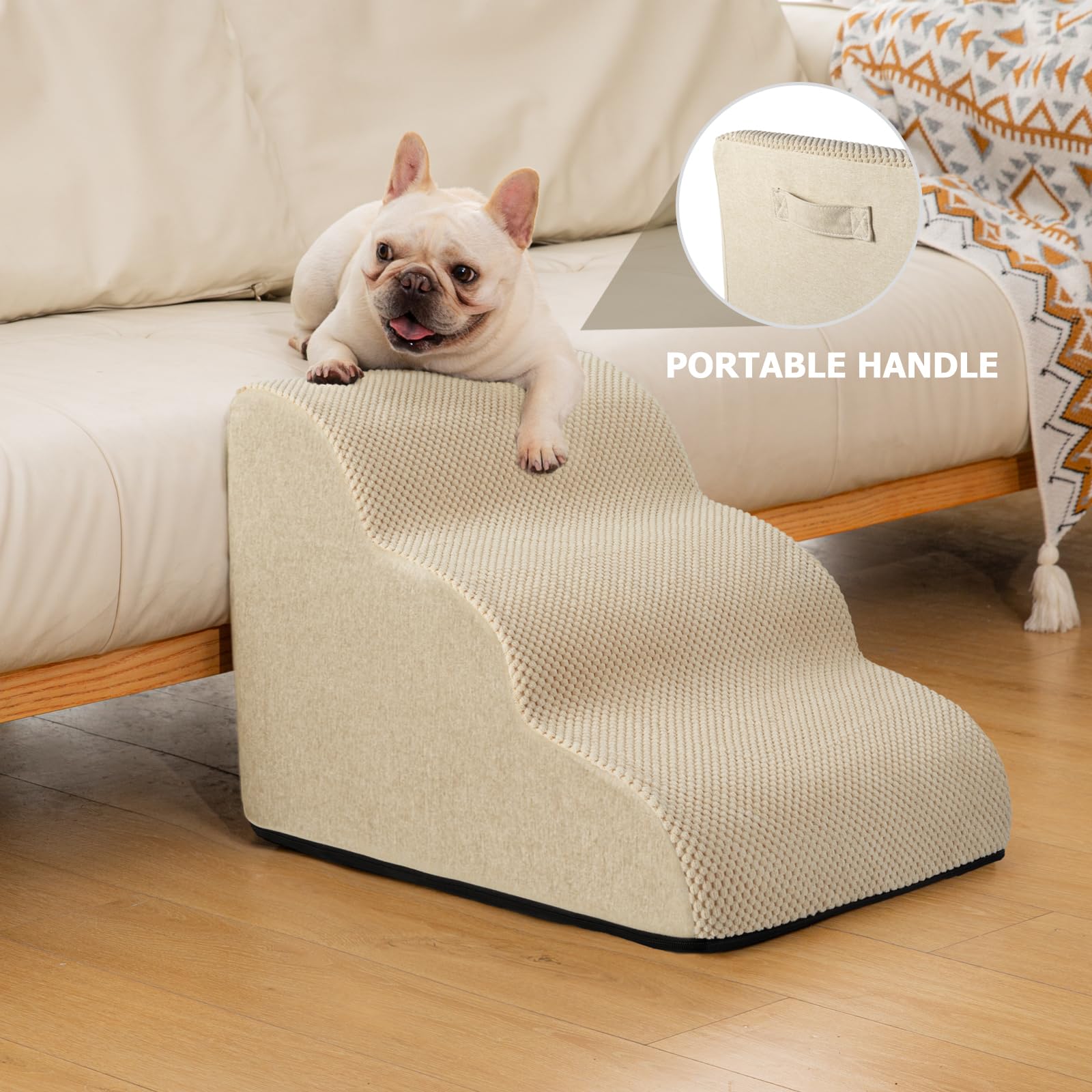 Aodisman dog ramp anti-slip base stabilizes the ramp on floor surfaces