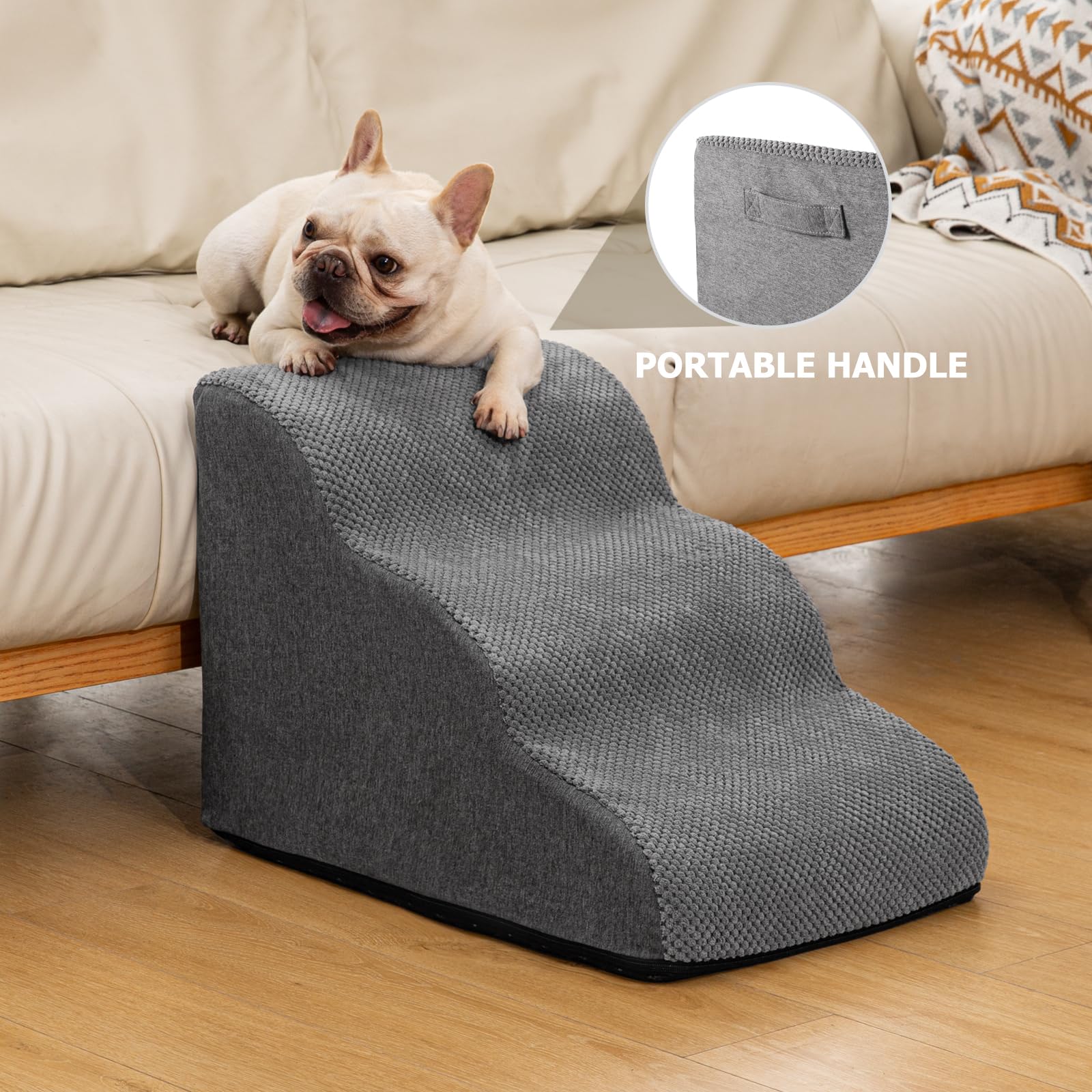 Aodisman ramp showing anti-slip bottom to prevent sliding on floor.