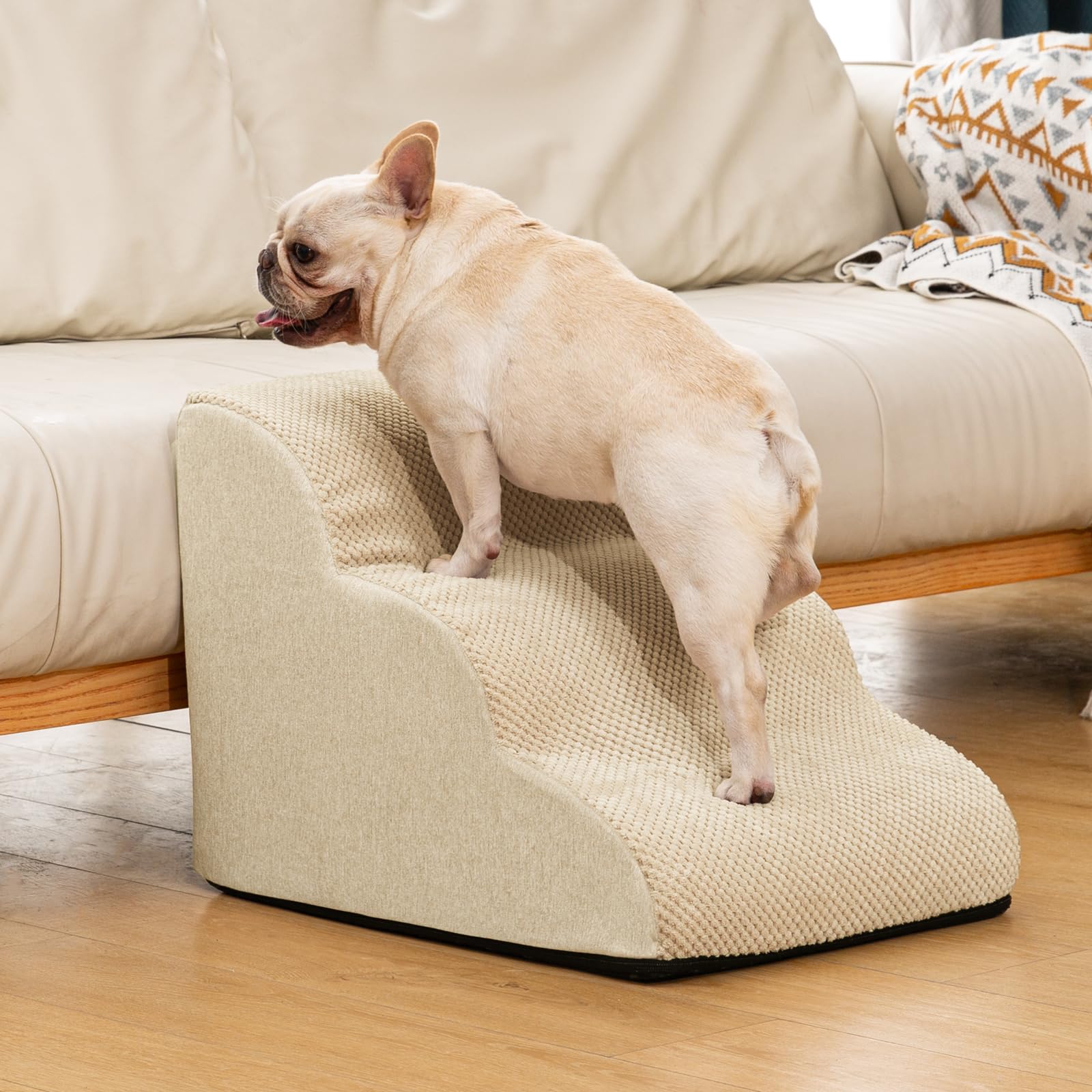 Aodisman dog ramp with anti-slip dots reduces slipping during climbs