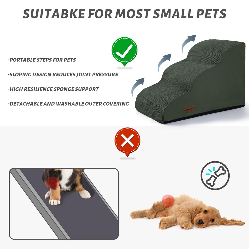 Aodisman dog ramp in living room enables everyday pet visits.