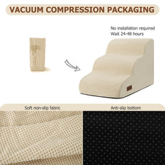 Aodisman dog ramp shown on sofa aiding pet access to furniture