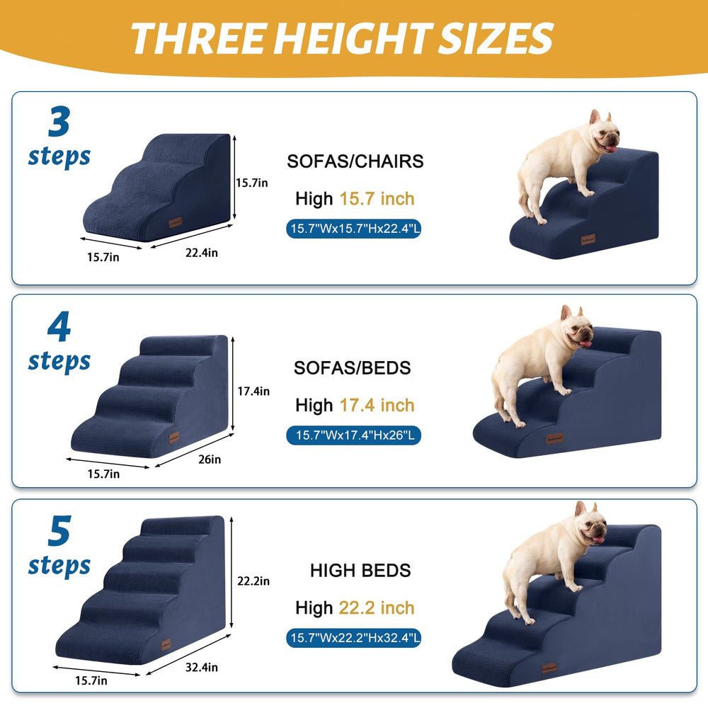 Aodisman dog stairs easy assembly for fast deployment.