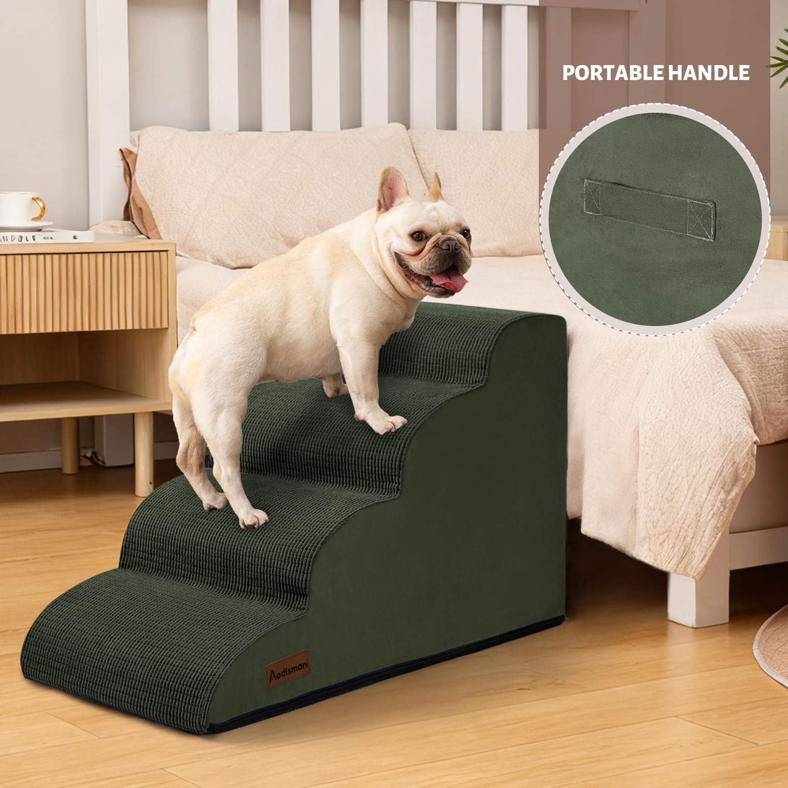 Aodisman high-rebound foam provides cushioned climbs for pets.