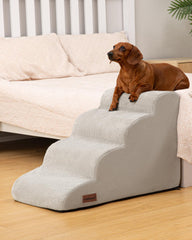 Aodisman dog stairs with non-slip bottom stabilizing on couch