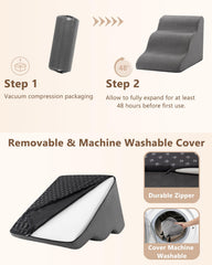 Aodisman dog stairs non-slip-bottom ensure secure footing on smooth floors.