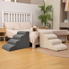 Aodisman dog stairs show non-slip bottom fabric for secure climbs.