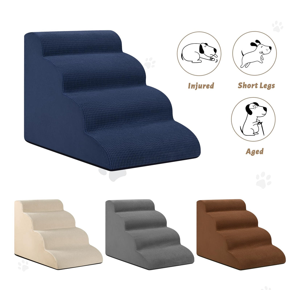 Aodisman dog stairs on sofa enable quick access.