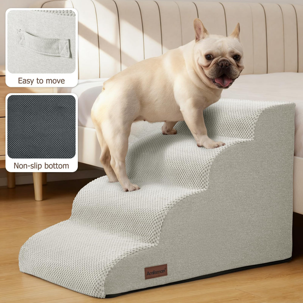 Aodisman dog stairs compact indoor design fits small spaces neatly.