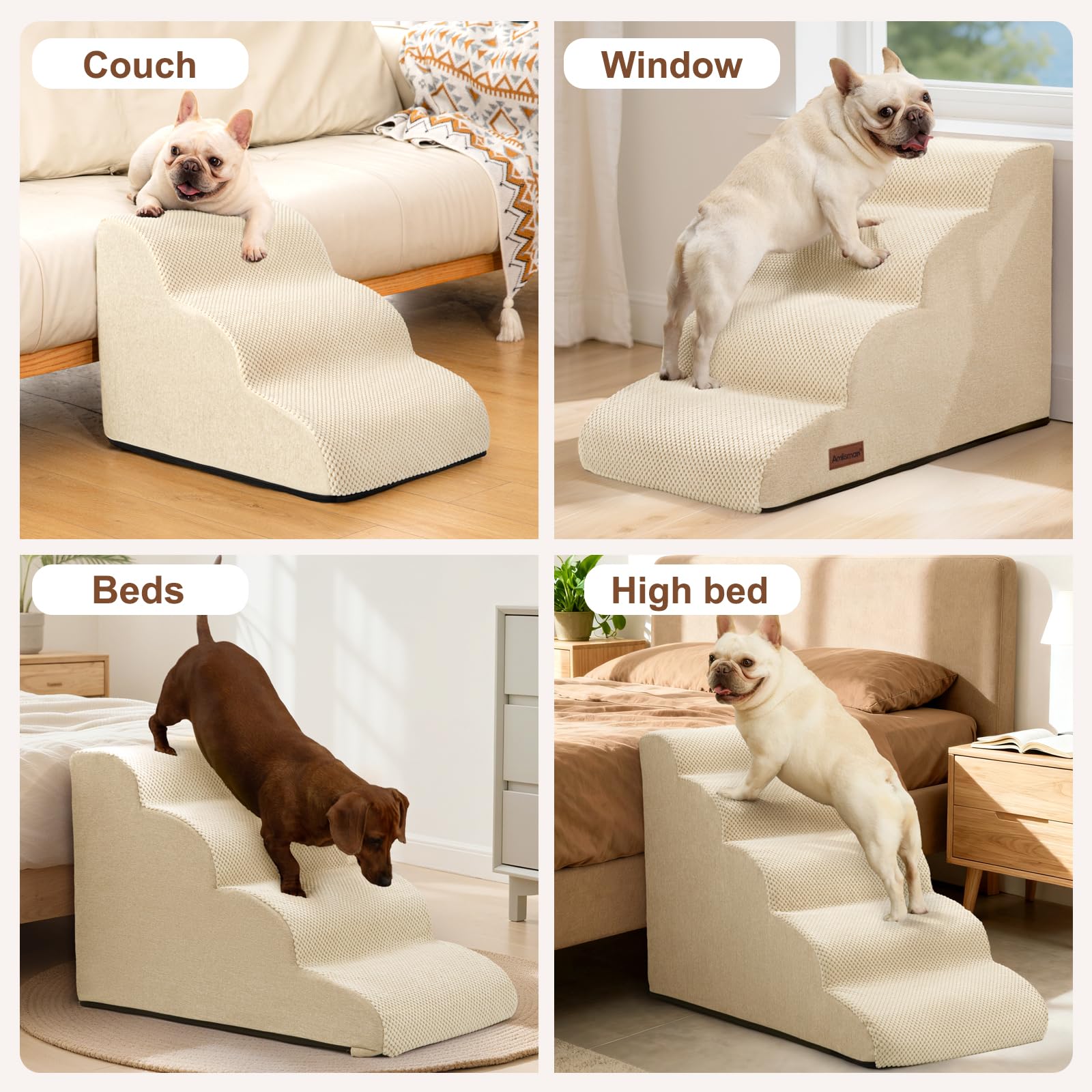 Aodisman dog steps five-step height suitable for high beds.