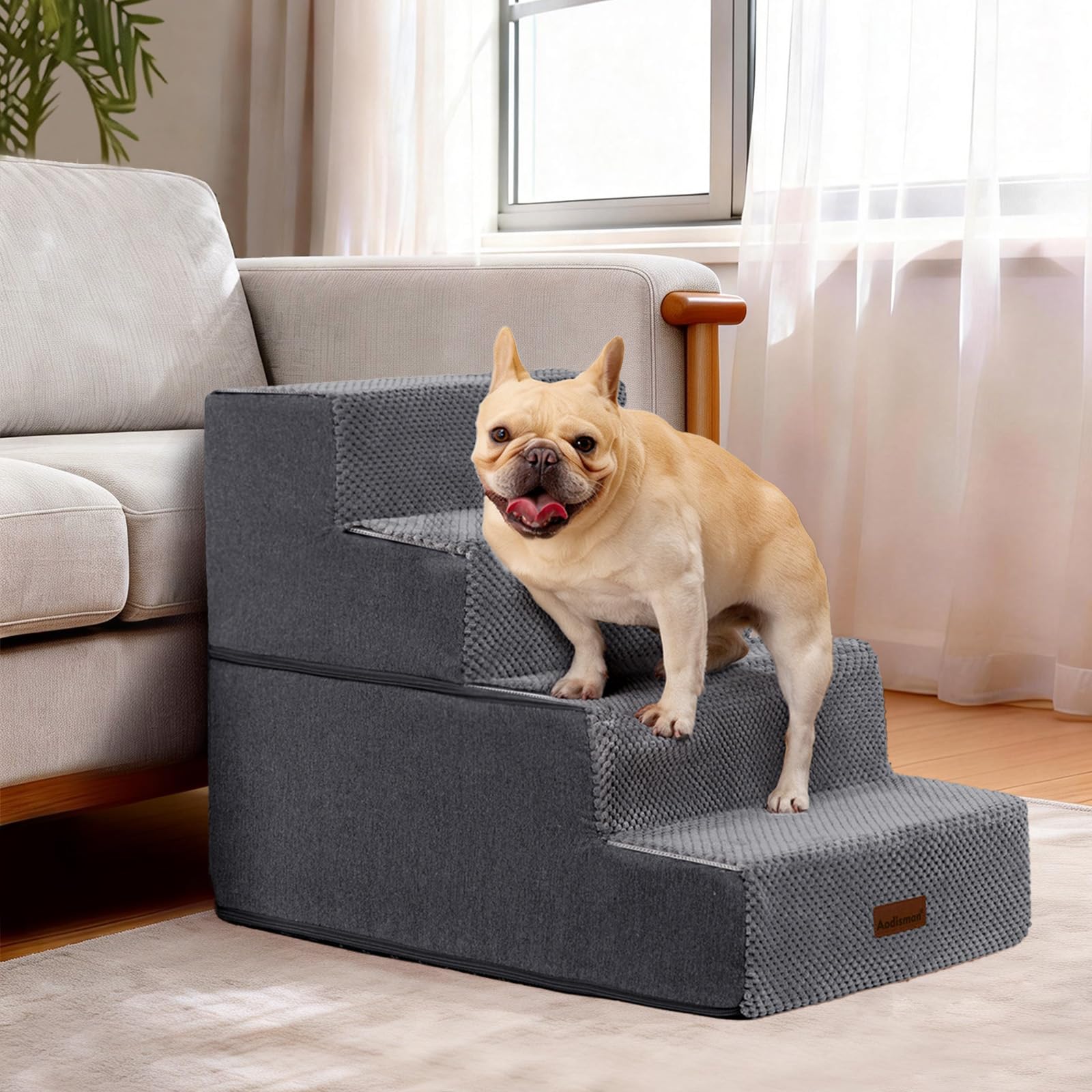 Aodisman foam expansion feature in grey after unpacking.