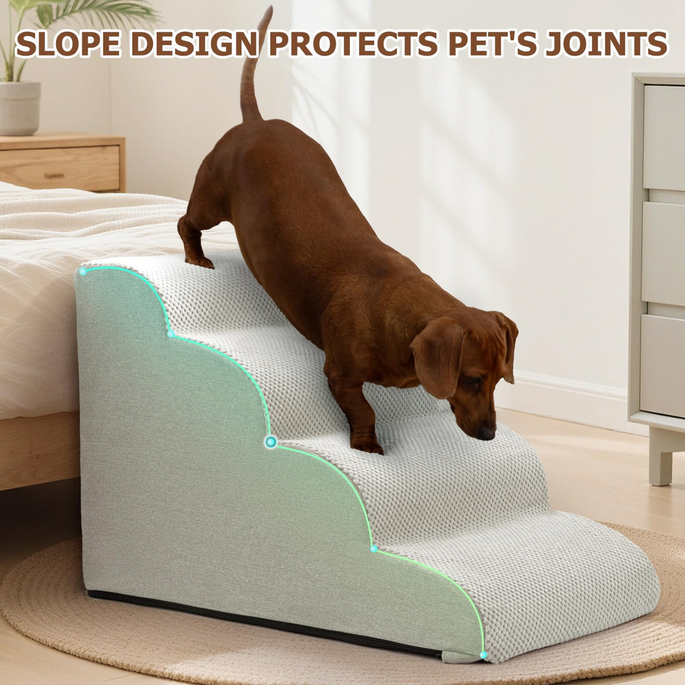 Aodisman dog stairs portable handle for easy relocation between rooms.