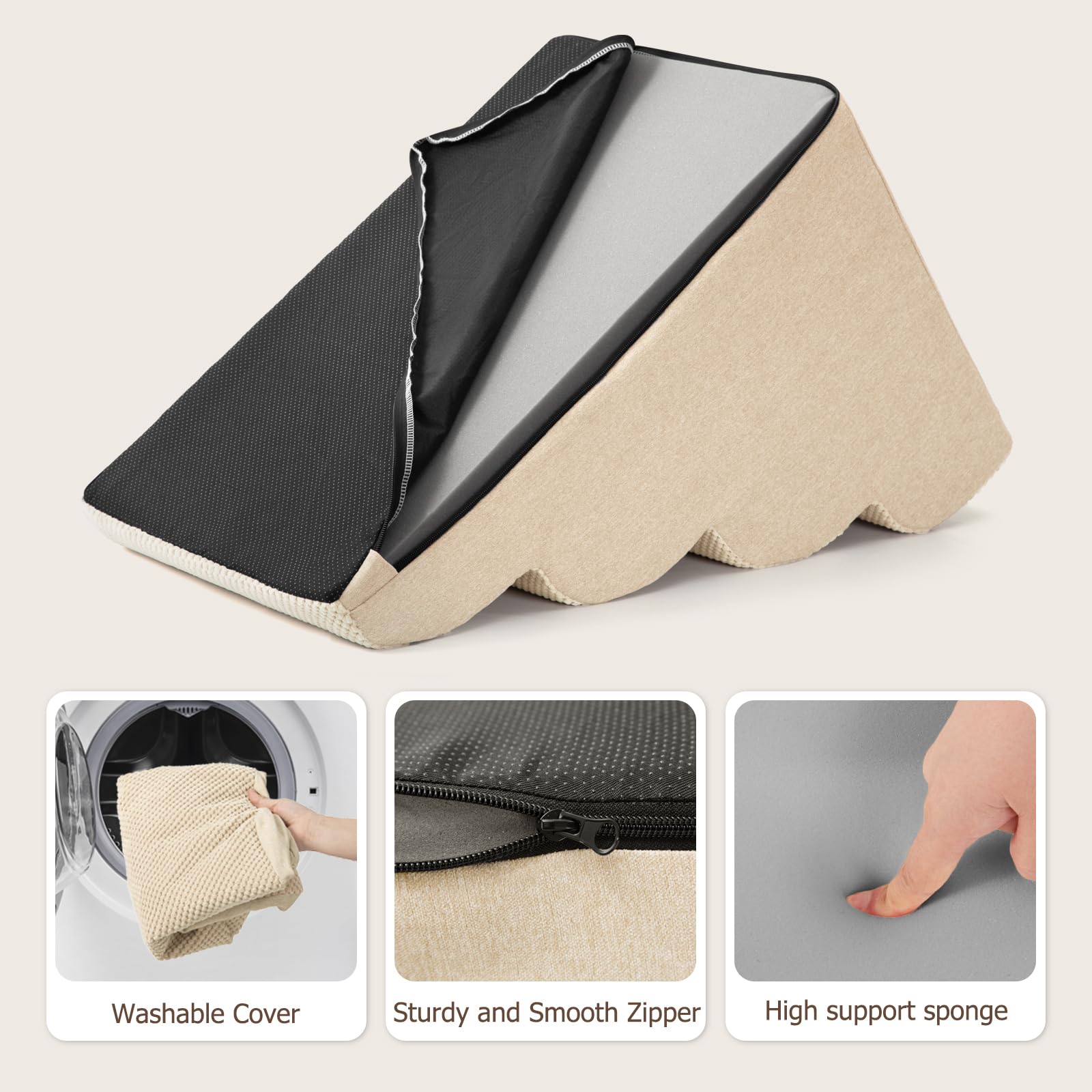 Aodisman dog steps portable handle for easy relocation.