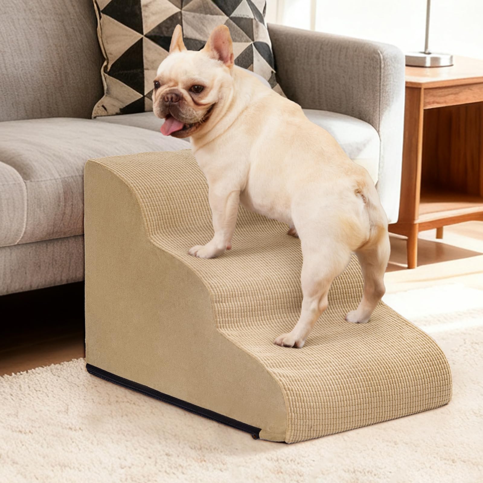 Aodisman easy-assembly ramp unfolds into stairs for quick setup