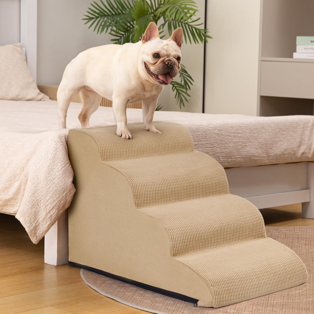 Aodisman high rebound foam inside for supportive pet stairs