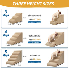 Aodisman non-slip bottom dog stairs ensure secure footing on any floor