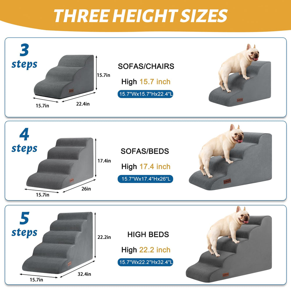 Aodisman non-slip bottom fabric keeps stairs secure on smooth floors.
