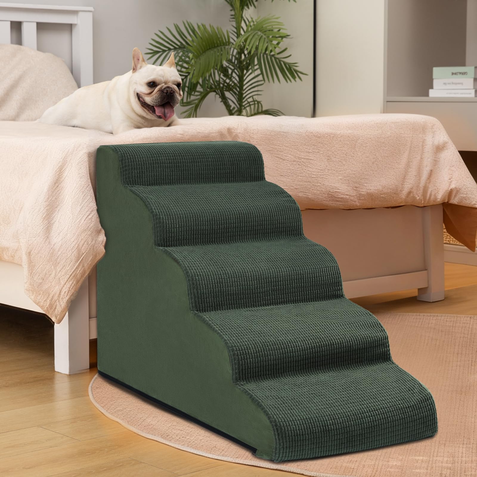 Aodisman non-slip bottom keeps steps stable on smooth floors