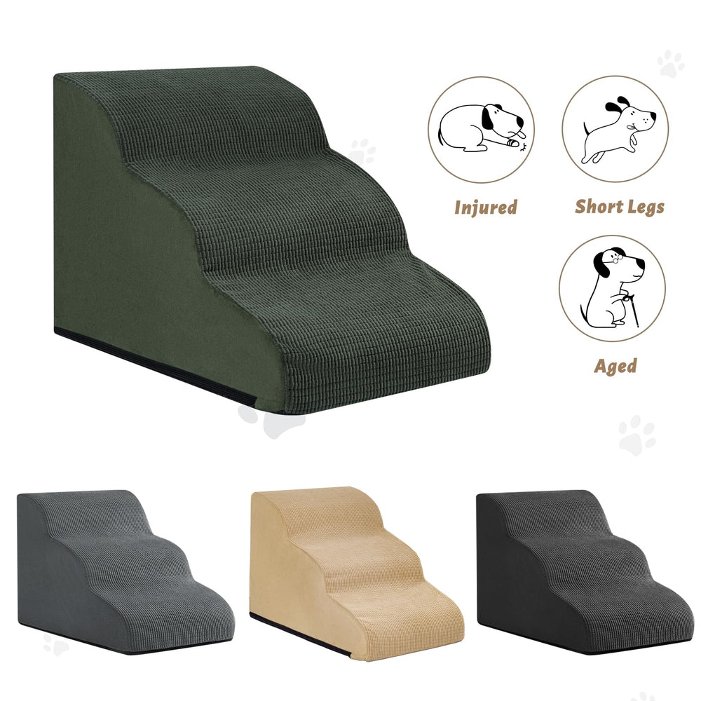 Aodisman pet steps reduce strain while helping pets greet family.