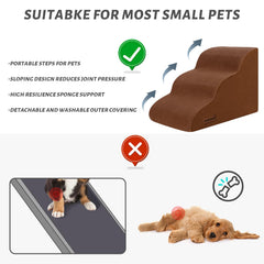 Aodisman washable cover dog stairs with zipper for easy cleaning.