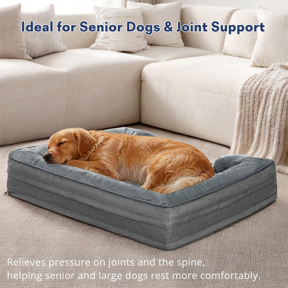 Aodisman XL bed side bolsters view highlights three-sided neck and head support.