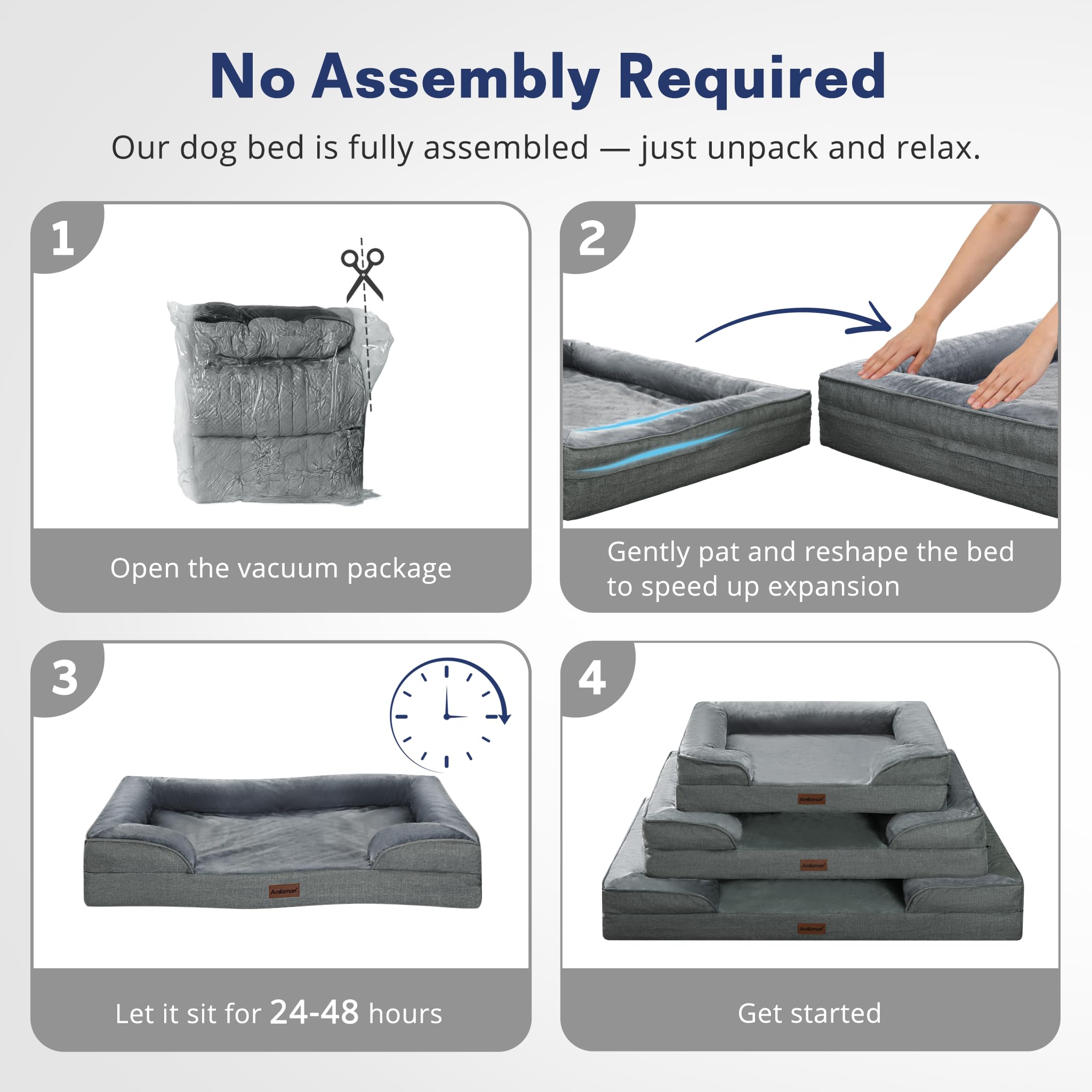 Aodisman XL soft flannel fabric provides year-round comfort on all floors.