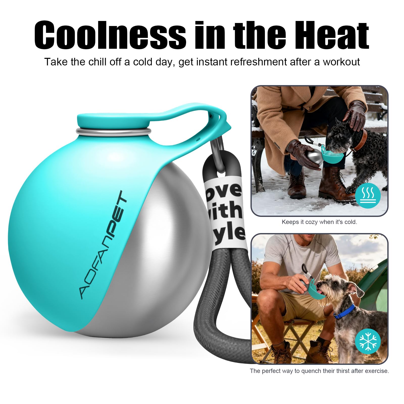 AOFANPET carry rope enables secure handling and easy hanging
