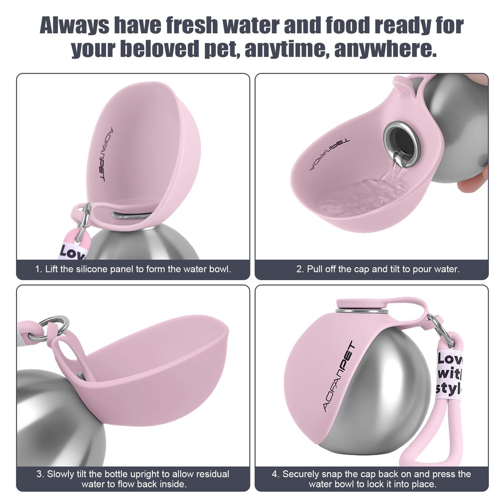 AOFANPET food-grade stainless steel shell keeps odor in check while offering durability