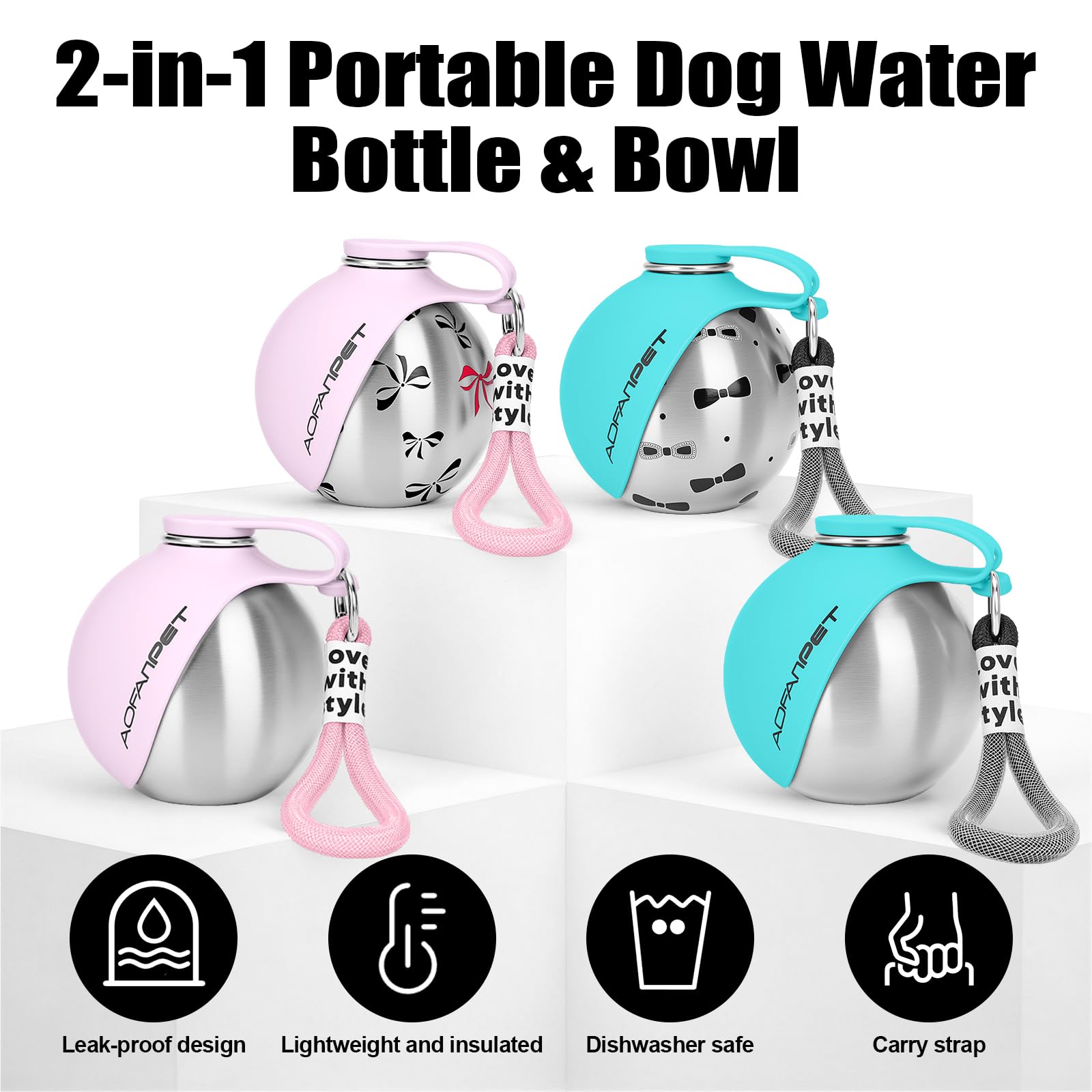 AOFANPET ideal for small to medium dogs during walks