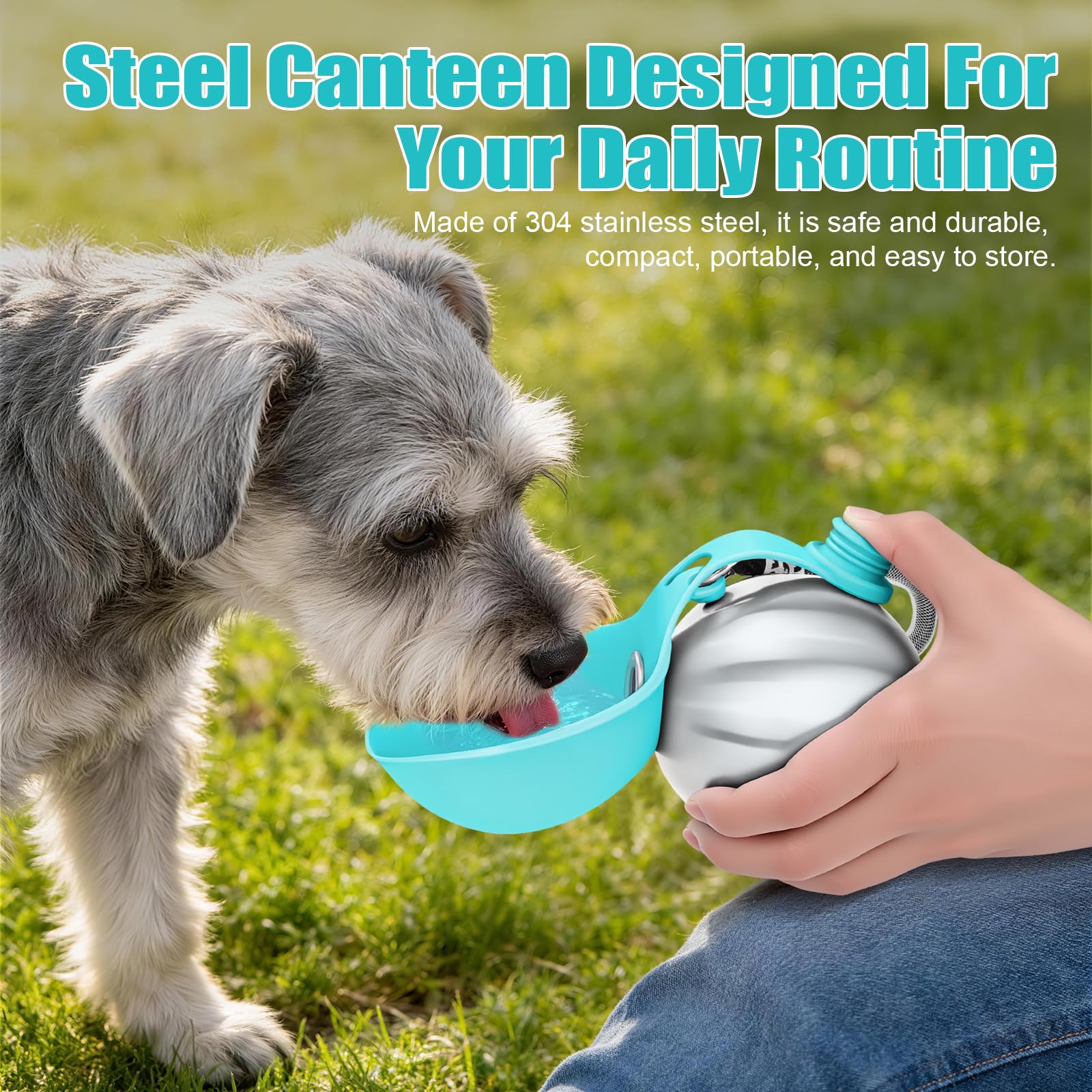 AOFANPET lightweight 162g bottle reduces hand fatigue during walks