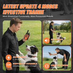 AOFANPET remote training collar side view highlighting the sleek design.