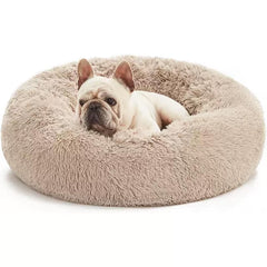 Aofast washable donut pet bed for round lounging and nesting.
