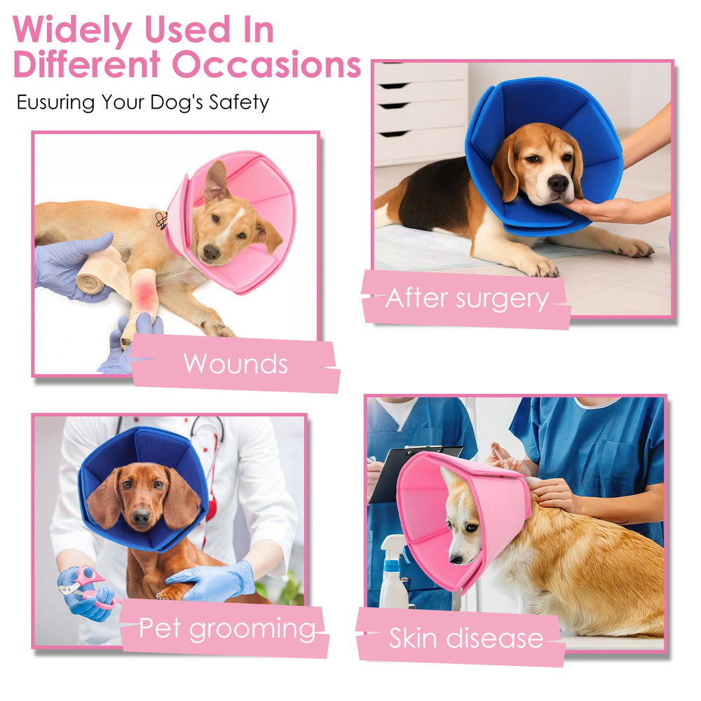 AOFITEE dog cone is machine washable for easy cleaning