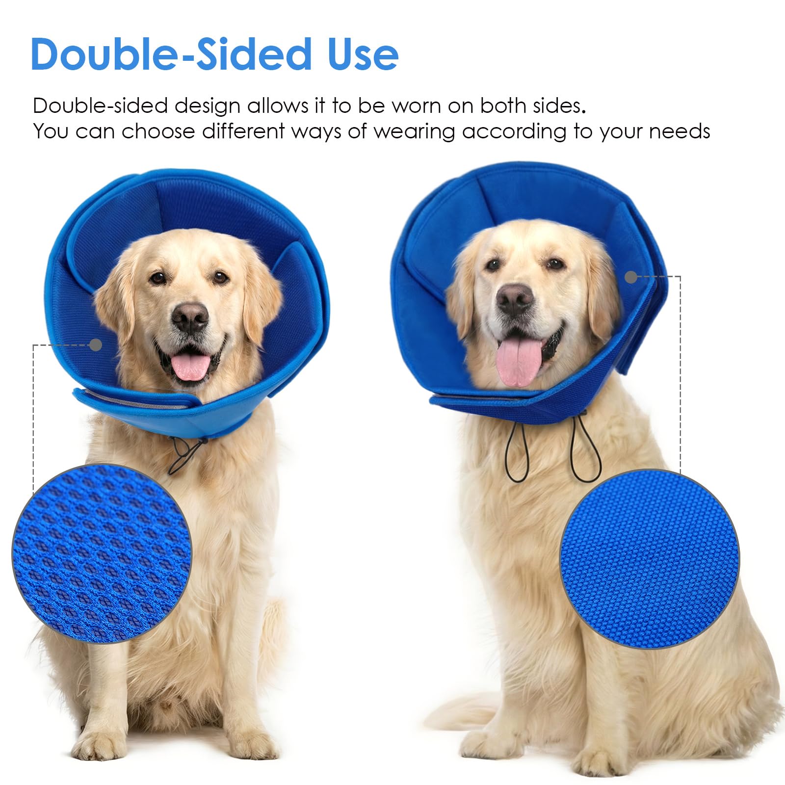 AOFITEE Soft Dog Cone machine washable for easy cleaning.