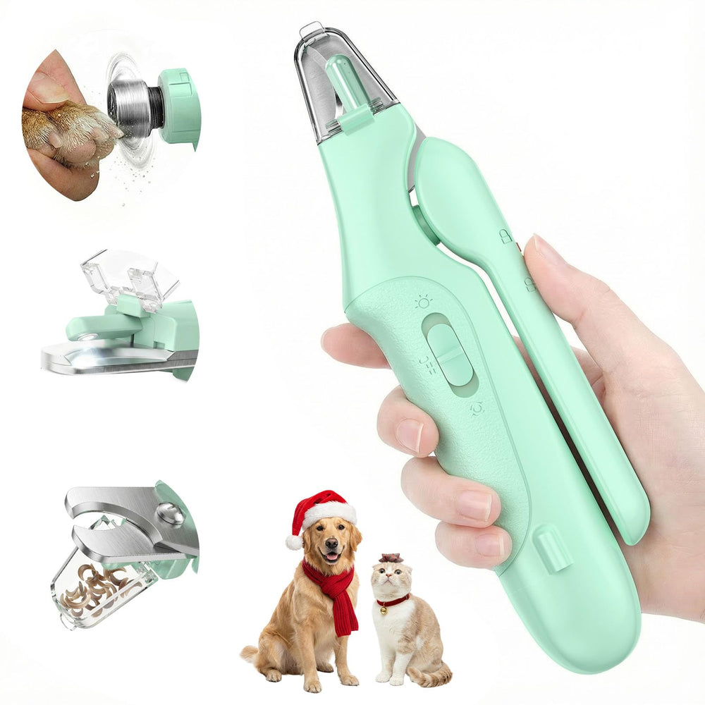 Aoioploa 2-in-1 nail trimmer with catcher for mess-free grooming on pets