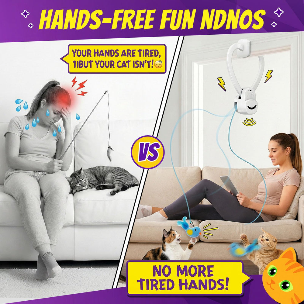Aoioploa automatic-play-rest-intervals cat toy offers calm, quiet sessions
